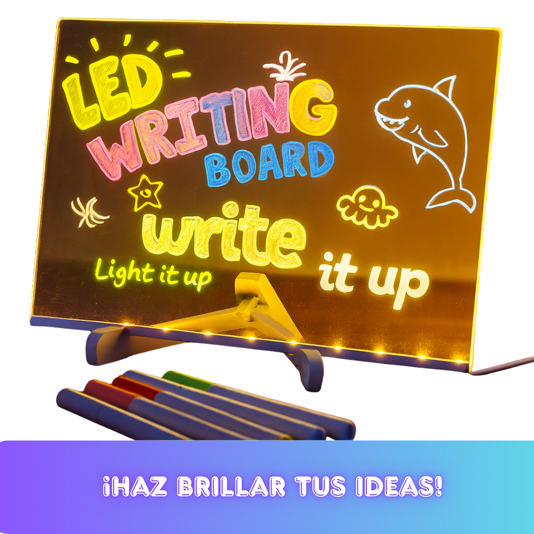 Tablero mágico de luz led + 7 marcadores
