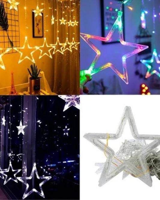 Cascadas de Navidad- Estrellas (3 y 6 Metros)