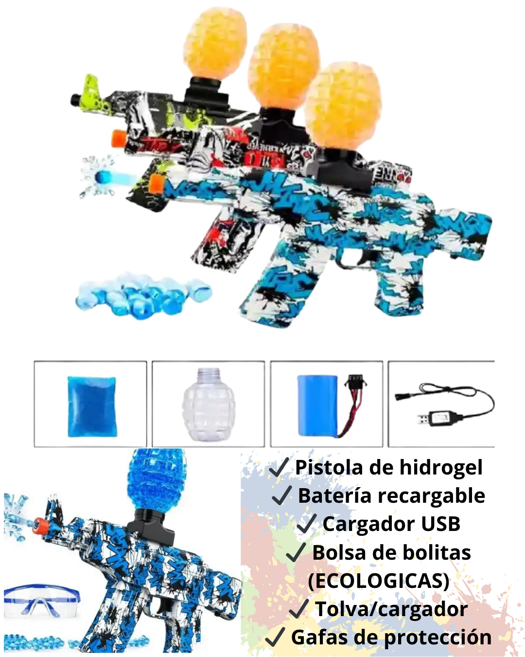 Lanzador de Hidrogel AK47