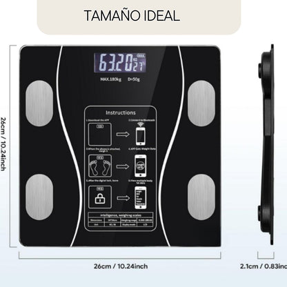 Bascula inteligente digital con Bluetooth