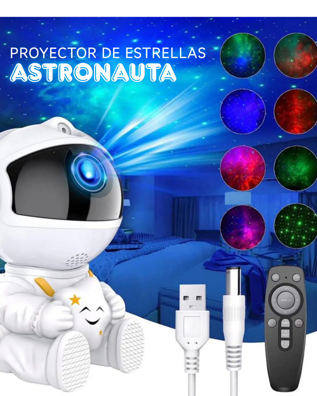 Proyector de estrellas - Astronauta