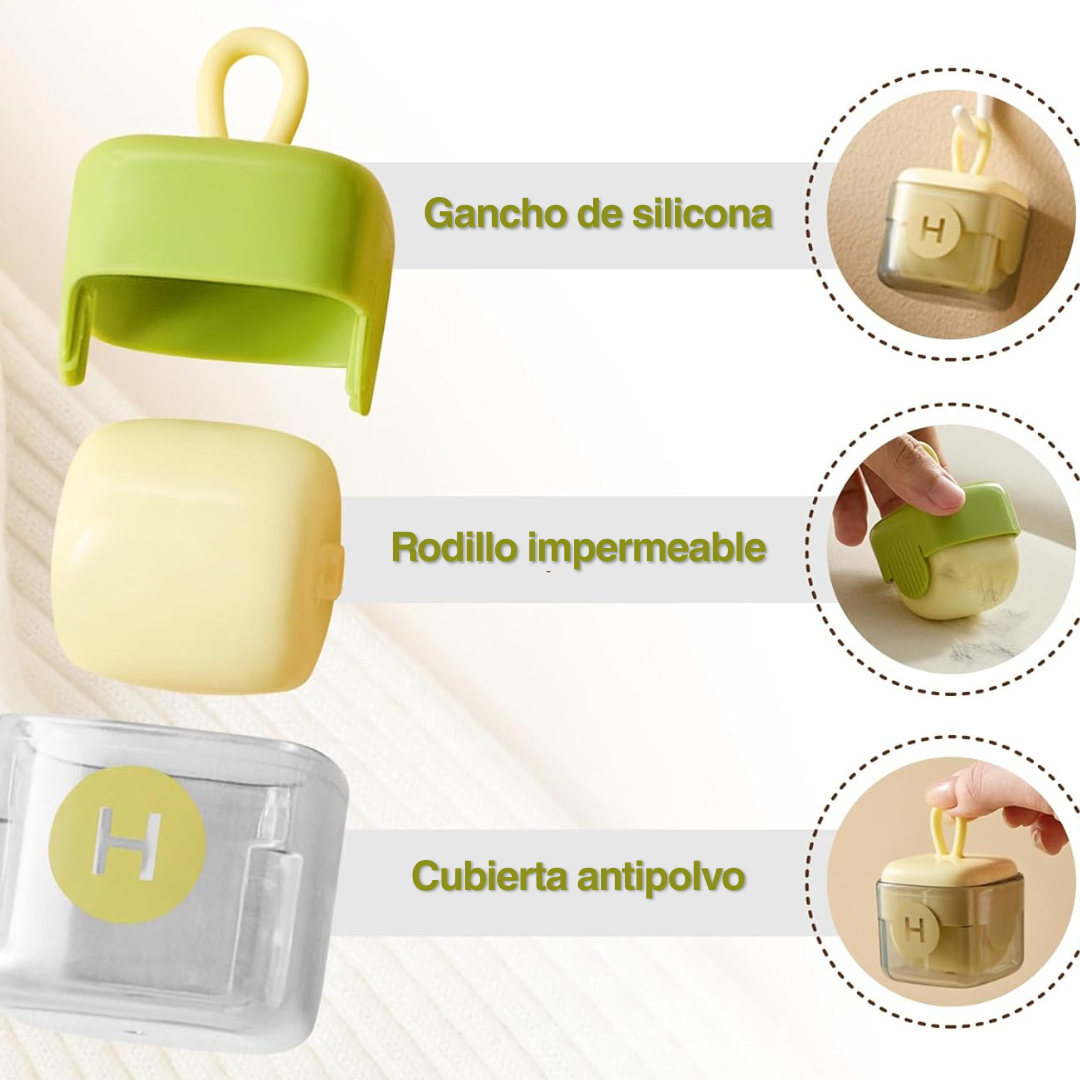 Pack x2 Mini Rodillos Quitapelusas Reutilizable