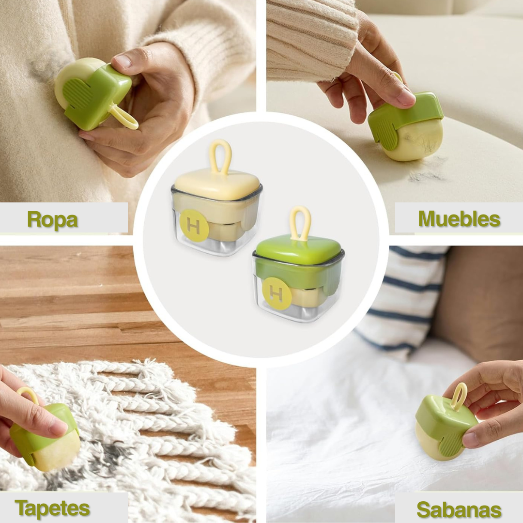 Pack x2 Mini Rodillos Quitapelusas Reutilizable