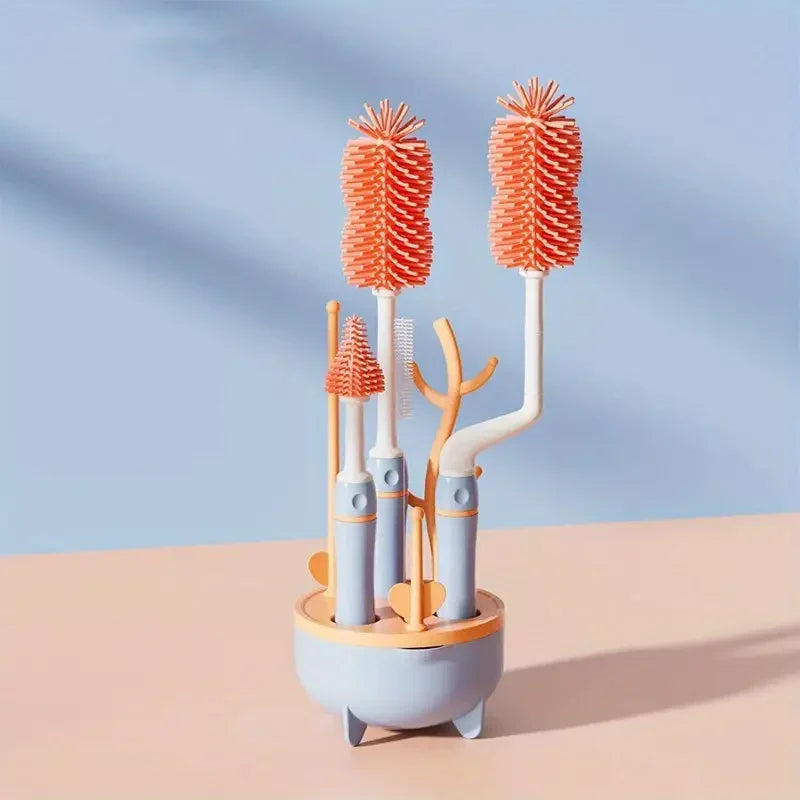 Kit Lava Teteros 3 en 1 – Limpieza Segura para Bebés