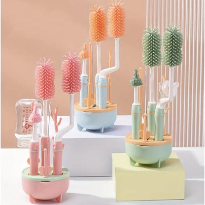 Kit Lava Teteros 3 en 1 – Limpieza Segura para Bebés