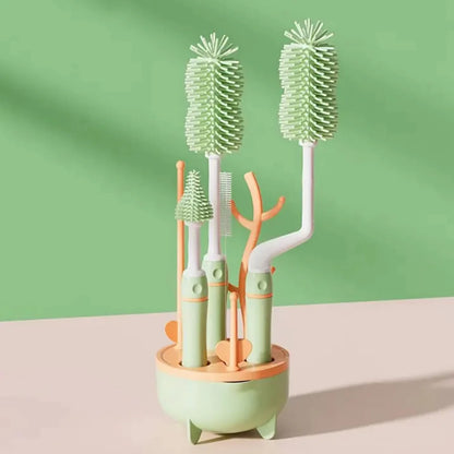 Kit Lava Teteros 3 en 1 – Limpieza Segura para Bebés