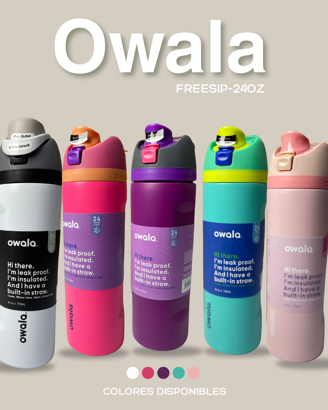 Termo Owala FreeSip® - 24Oz