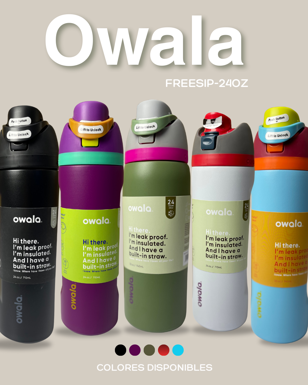 Termo Owala FreeSip® - 24Oz