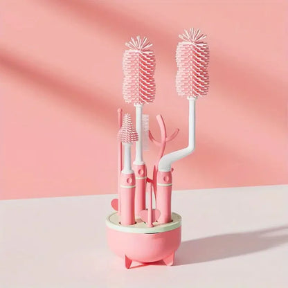 Kit Lava Teteros 3 en 1 – Limpieza Segura para Bebés