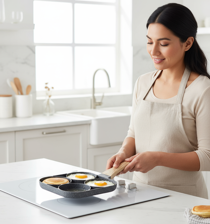 Sartén Antiadherente de 3 y 4 Cavidades