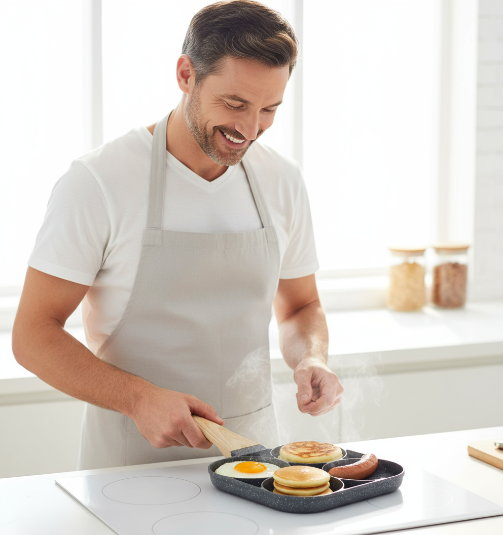 Sartén Antiadherente de 3 y 4 Cavidades