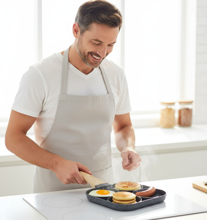 Sartén Antiadherente de 3 y 4 Cavidades